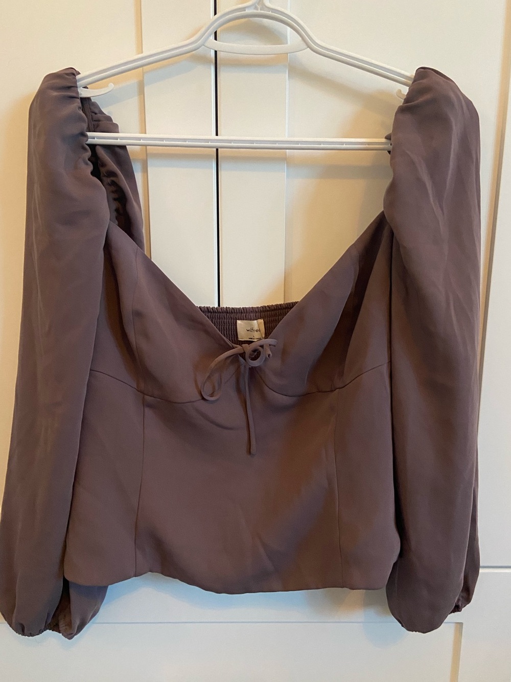 Wilfred Novella blouse purple grey L - Picture 3 of 4